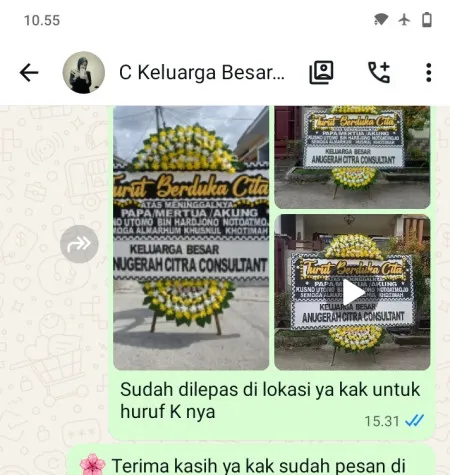 Pengiriman Papan Bunga Duka Rumah Duka Rs Hermina