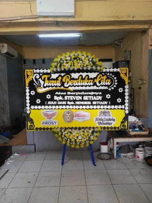 Papan Bunga di Rumah Duka Rs Hermina